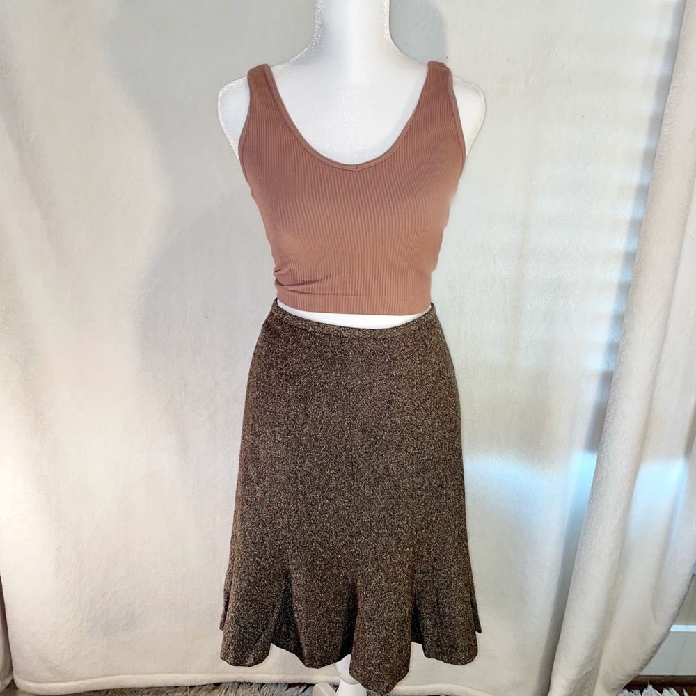 LOFT petite brown skirt